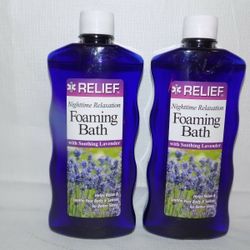 RELIEF Foaming Bath (Nighttime Relaxation) With Soothing Lavender (2)