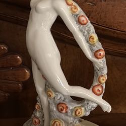 Beautiful, Antique Flower, Frog