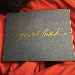 New- Navy Blue Guest Book 
