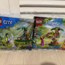 LEGO City Baby Gorilla Encounter 30665 & Disney Princess Aurora's Forest Playground 30671 Polybags