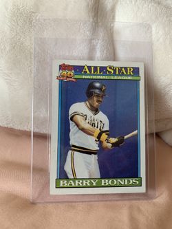 1991 Topps Barry Bonds All Star Card 