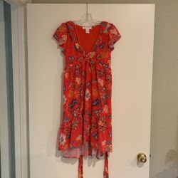 Red Floral Dress