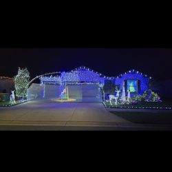 Christmas Lights (Cool White & Blue)