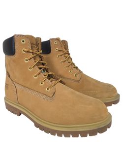 Timberland Pro Men Iconic 6" Aluminum Toe WP Leather Work Boot A22H2 Wheat 10W