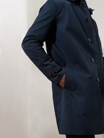 Banana Republic Long Navy Coat