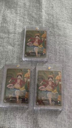 One Piece Card French Luffy Op13-001 X Musee Grevin Promo New