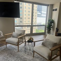 2 Accent Chairs 