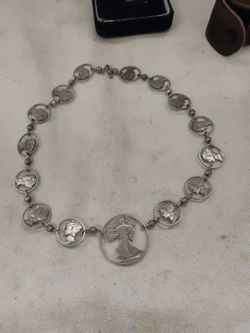 Numismatic Necklace featuring US Silver Coins