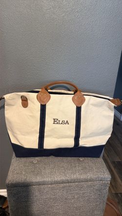 Canvas and leather Duffle bag