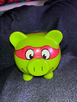 Raph Piggy Bank TMNT