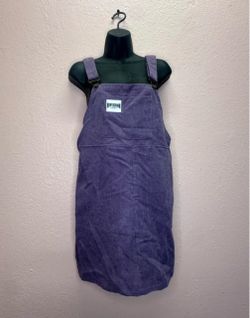 New Season 2000 Purple Corduroy Pinafore Overall Dress Women’s Size L Y2K