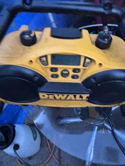 The wall charger and radio