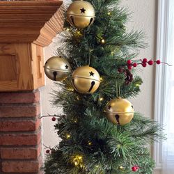Brass Holiday Bell Ornament