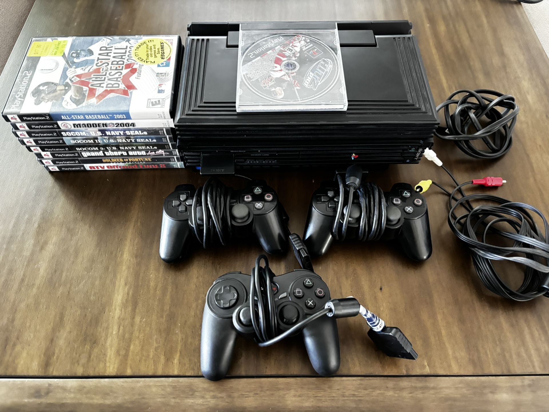 Sony PS2 with Flip Up Screen And Games