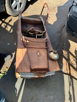 antique metal pedal