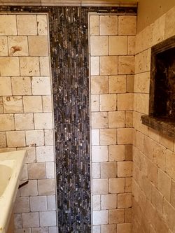 Natural stone travertine tumbled