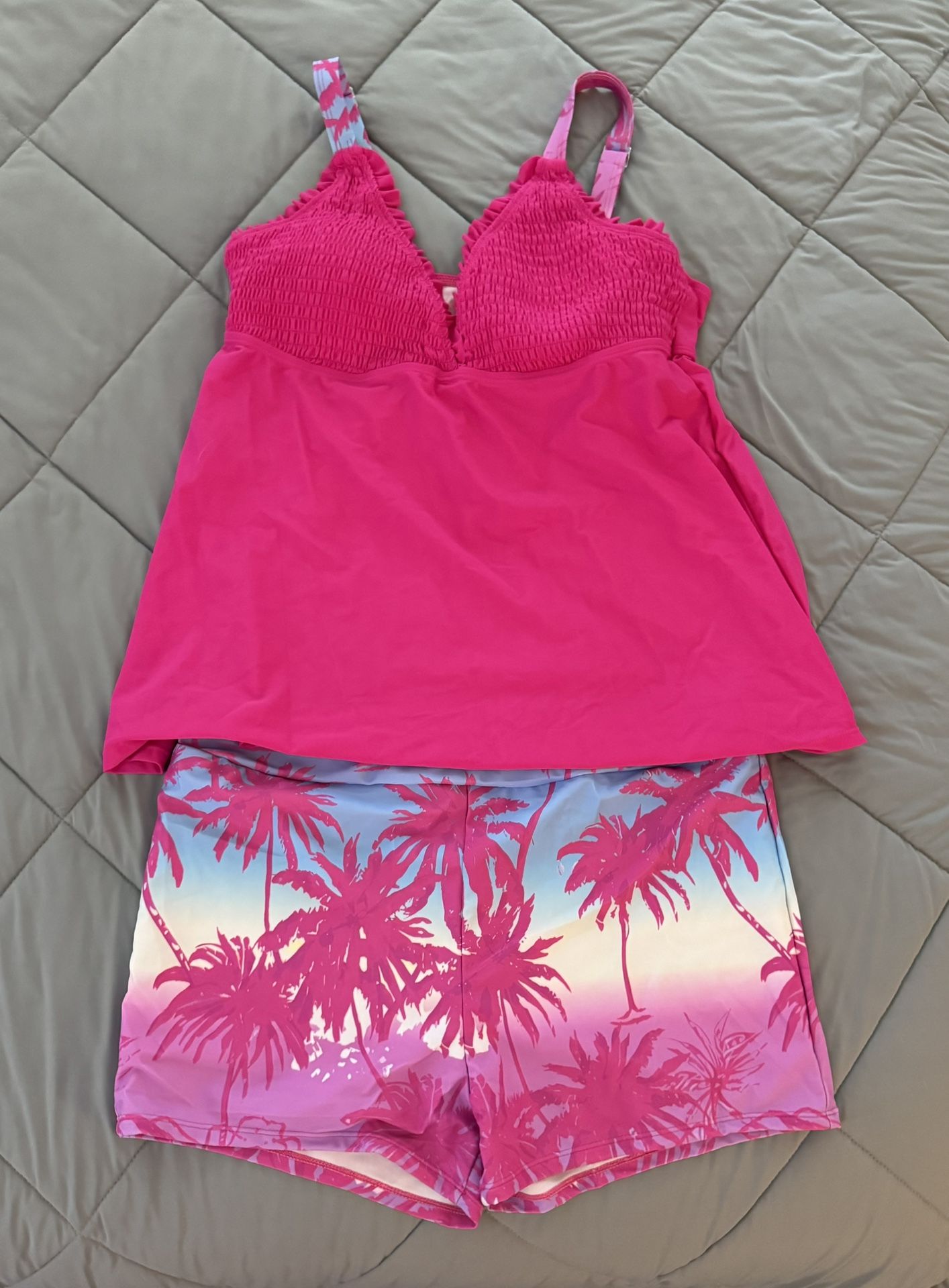 Pink Tankini Size Xl Brand New