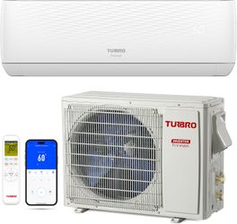TURBRO 24,000 BTU Ductless Mini Split AC with Heat Pump, Inverter Compressor