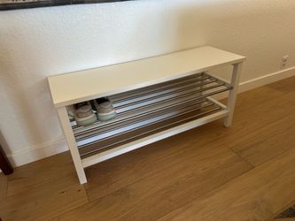 IKEA bench shoe rack