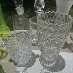 2 Pieces of “Crystal” Glass very elegant