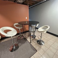 Granite High Top And Bar Stools