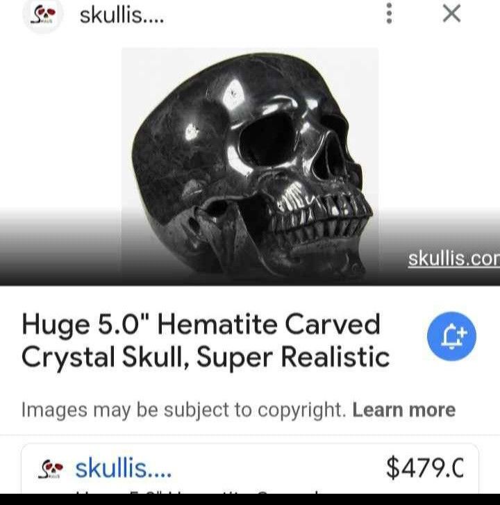 Hematite 6 Inch Skulls