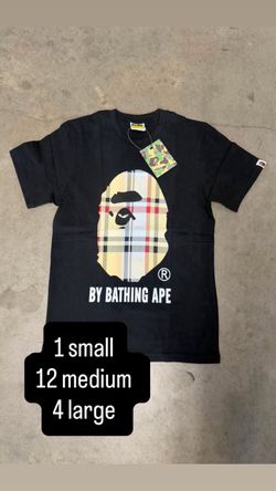 Black Burberry Bape shirts