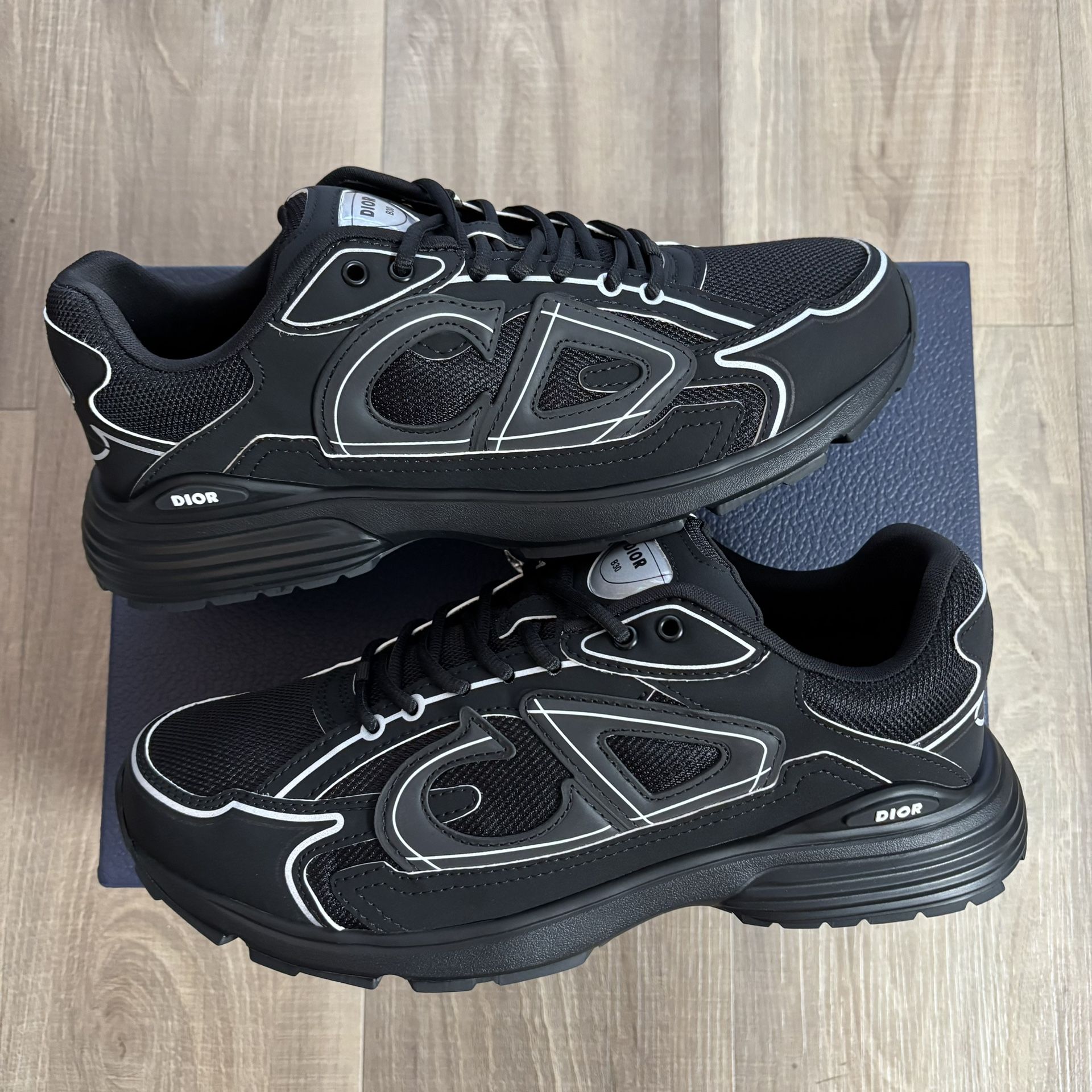 B30 Countdown Sneaker Black Technical Mesh and Black Technical Fabric Reference: 3SN279ZRF_H900