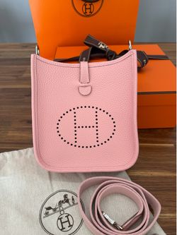Hermes Mini Evelyn TPM Rose Sakura Clemence PHW