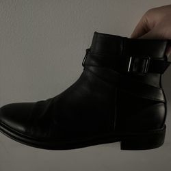 Steve Madden Size Men 11 Leather Black Boots