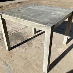 Tall Counter Height Dining Table – Washed Gray (TABLE ONLY!)