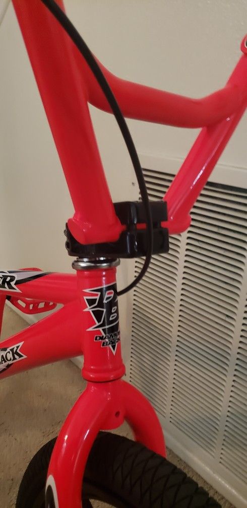 DIAMONDBACK VIPER 97 BMX BIKE FRESHLY BUILT AND POWDERCOATED DAYGLO PINK NEW DECALS ALL PARTS ARE NEW EXCEPT FRAME, FORKS, SUGINO 80s CRANKS