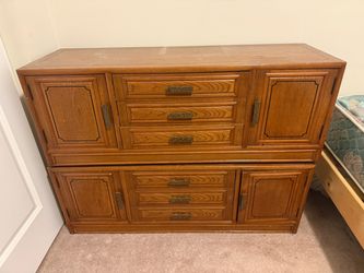 Matching Wood Storage Cabinets / Nightstands – Set of 2