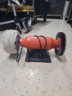 Bench Grinder Buffer with Wire Wheel