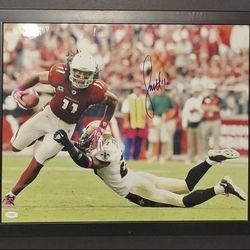 🔥 Larry Fitzgerald Autographed Framed 16x20 JSA COA 🔥