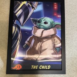 Holographic Mandalorian wall Art 