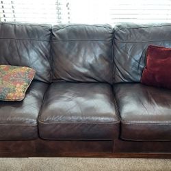 Leather couch, lovseat, chair and ottoman PRICE REDUCED