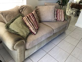 Sleeper sofa- leather and micro fiber fabric