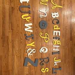 Wooden Alphabet Decor