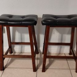 Saddle Seat Bar Stools (24 inches tall)