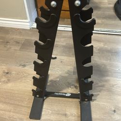 Dumbbells and Weight Rack