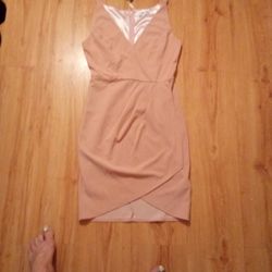 Pink Spaghetti Strap Rouched front Mini Dress