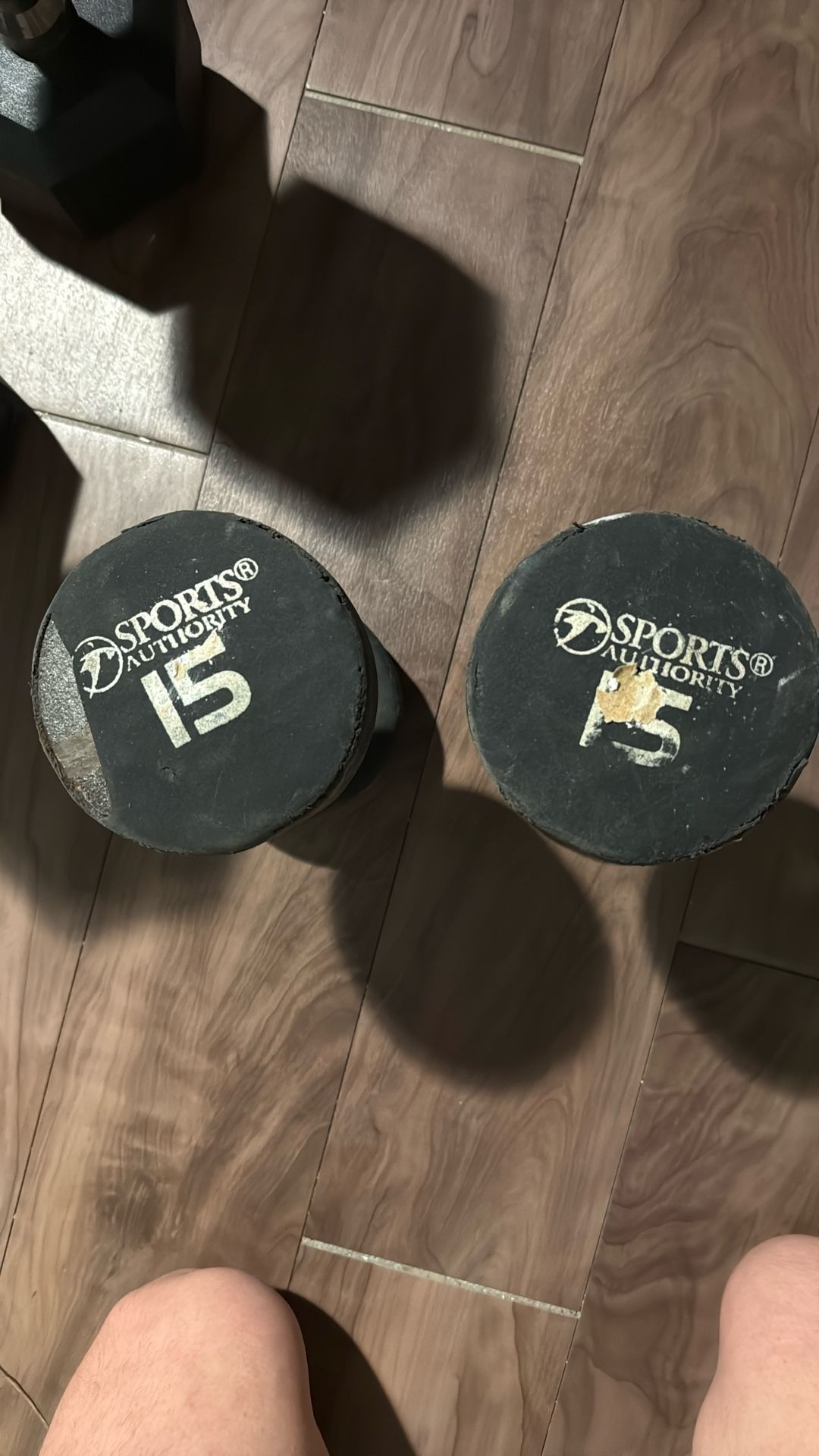 15 Pound Lb. Dumbbells 