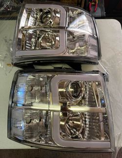07-13 Chevy Silverado Headlights Faros Calaveras Micas