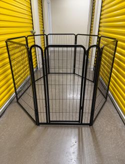 FXW Homeplus Indoor  Adjustable Dog PlayPen 8 Panels 40" High Metal Door Collapsible