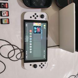 Switch Oled with 4 games