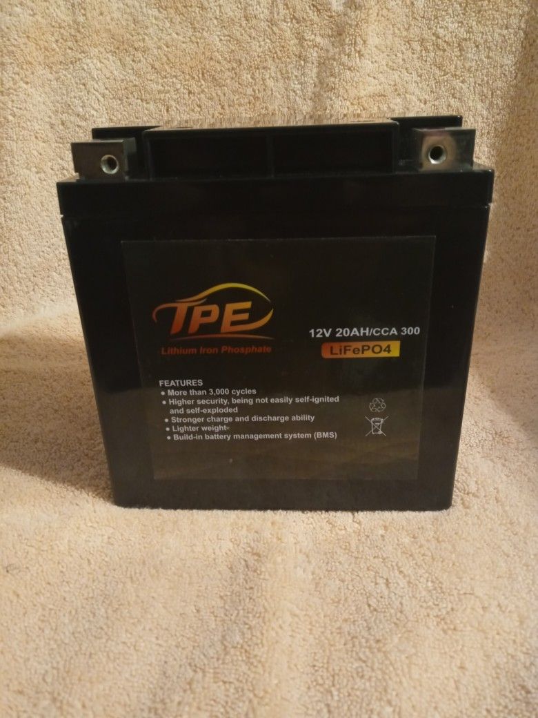 Maintenance-free TPE Lithium Ion Battery For Motorcycle