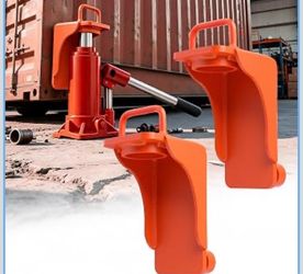 Shipping Container Jack Lug with U-Shaped Handle, 2 Pack Orange, Container Accessory, U-Shaped Handle, 2 Pack Included