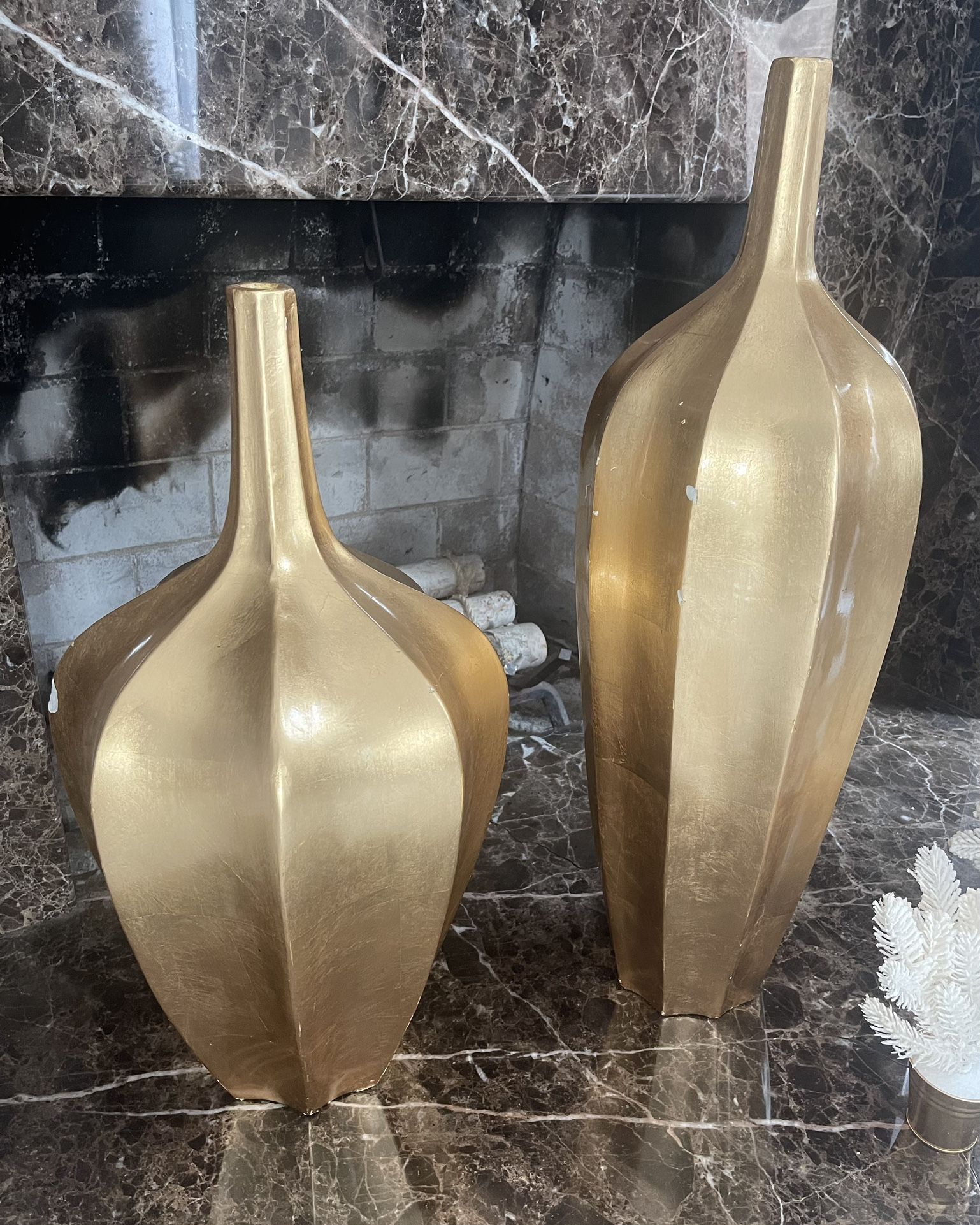 Beautiful Gold Large Decorative Vase