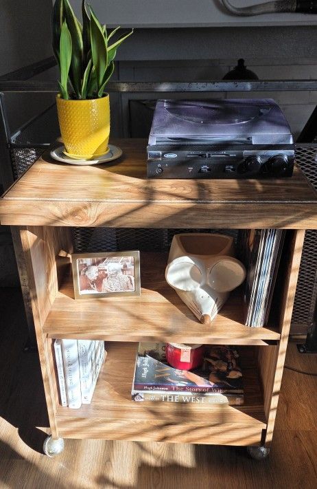 Microwave Cart with Shelves! 